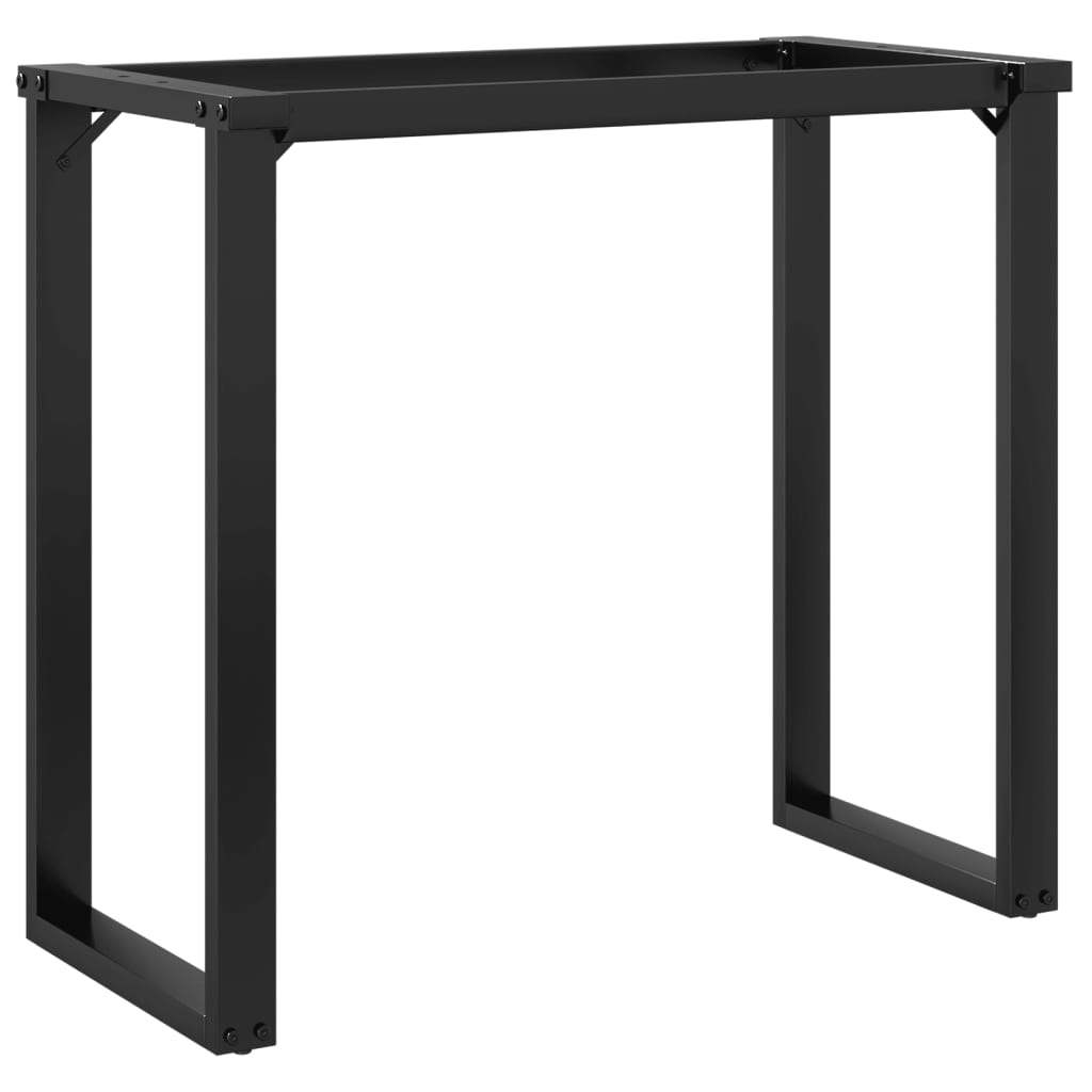 Sleek Steel O-Frame Dining Table Legs 80x40x73 cm