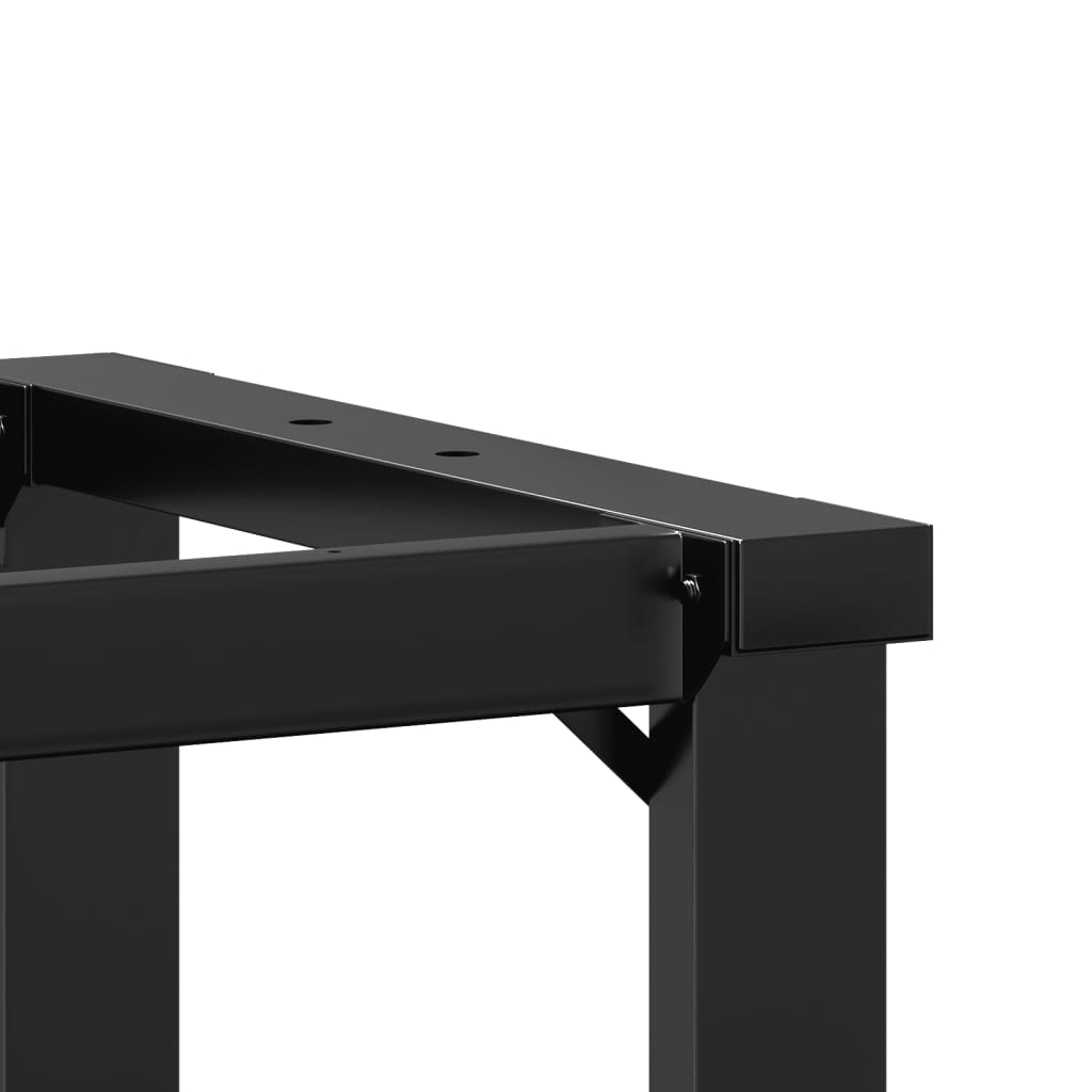 Sleek Steel O-Frame Dining Table Legs 80x40x73 cm