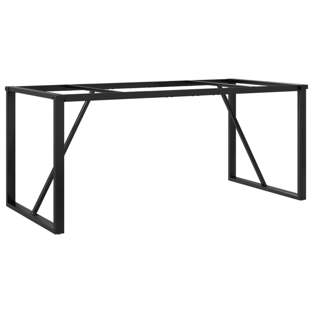 Steel O-Frame Dining Table Legs 160x80x73 cm - Modern Design