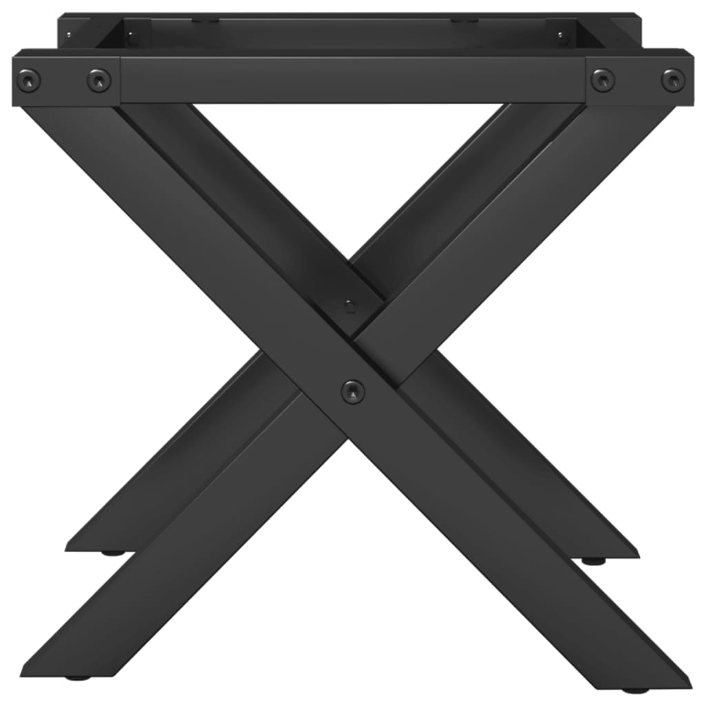 X-Frame Steel Coffee Table Legs 40x40x33 cm - Durable & Stylish