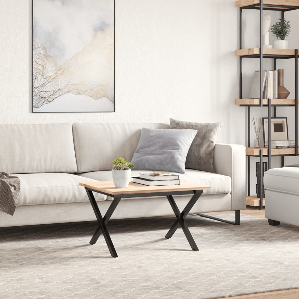 Stylish Steel X-Frame Coffee Table Legs, 50x40x38 cm