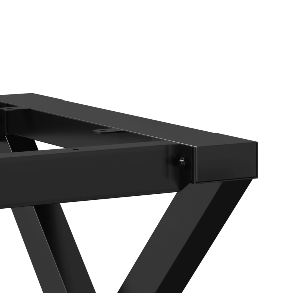 Steel X-Frame Coffee Table Legs, 60x40x38cm - Modern & Durable