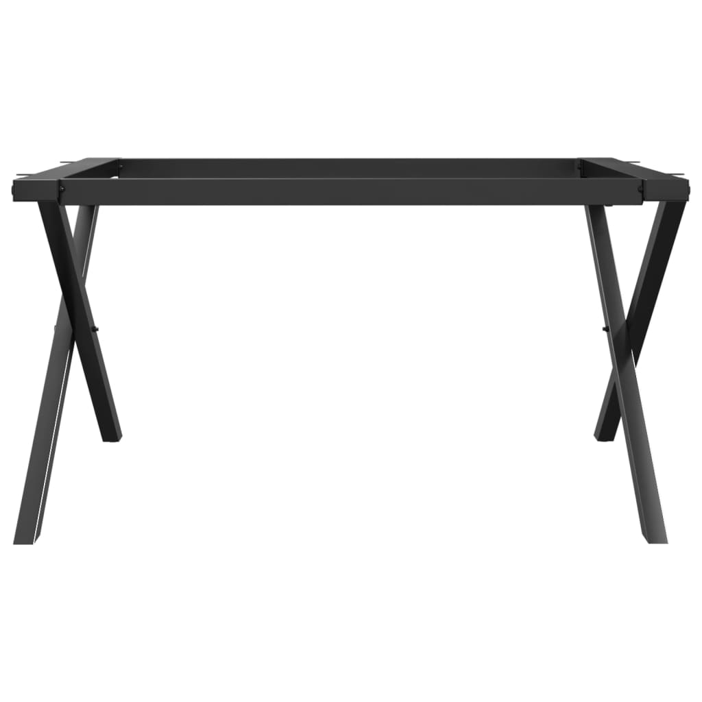 Sturdy Steel X-Frame Coffee Table Legs 80x70x43 cm - Sleek Design