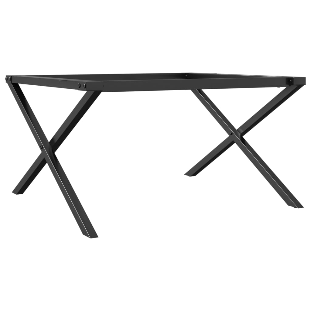 Sturdy Steel X-Frame Coffee Table Legs 80x70x43 cm - Sleek Design