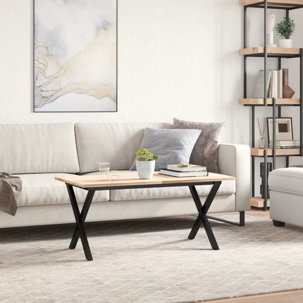 Steel X-Frame Coffee Table Legs 80x40x43 cm - Durable & Stylish