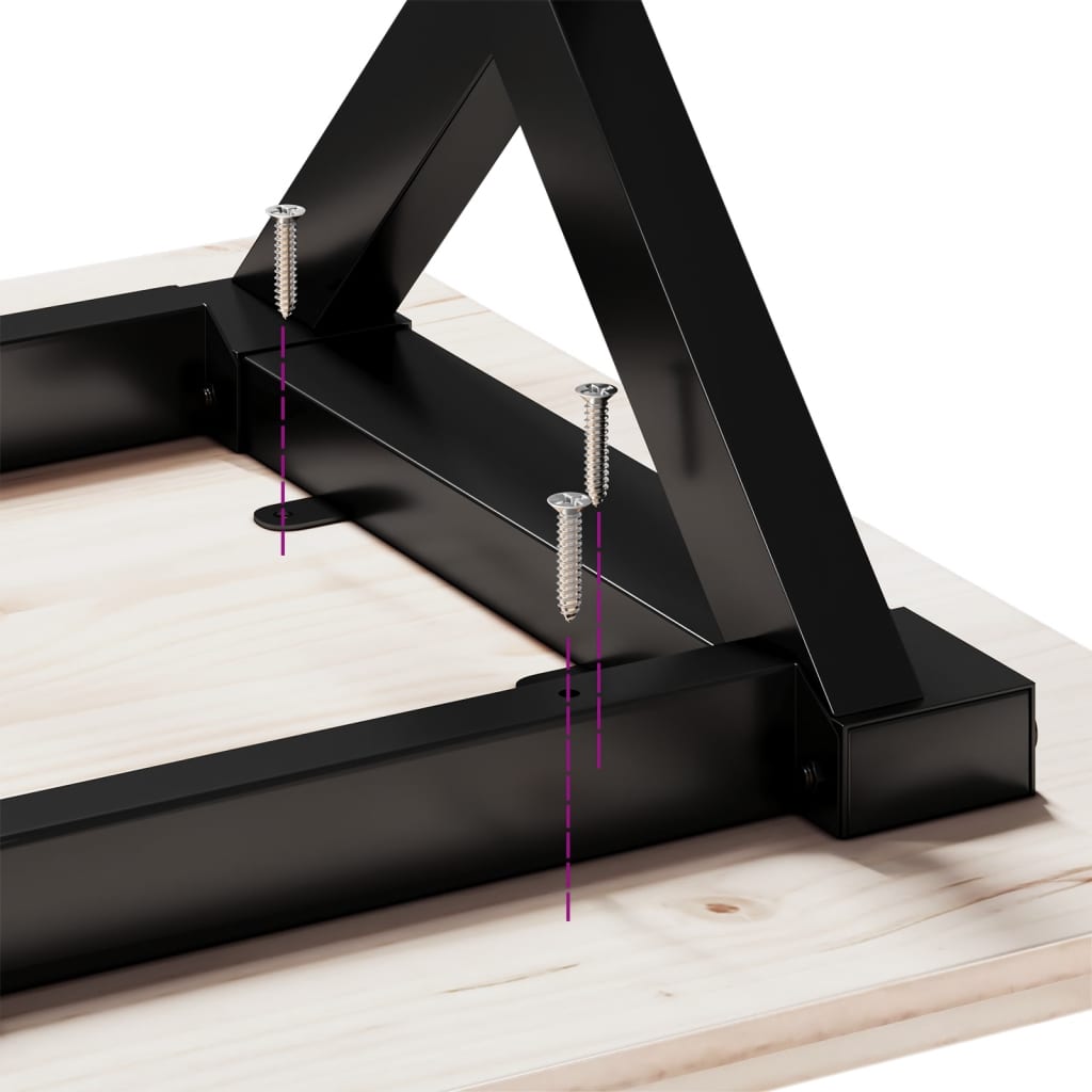 Steel X-Frame Coffee Table Legs 80x40x43 cm - Durable & Stylish