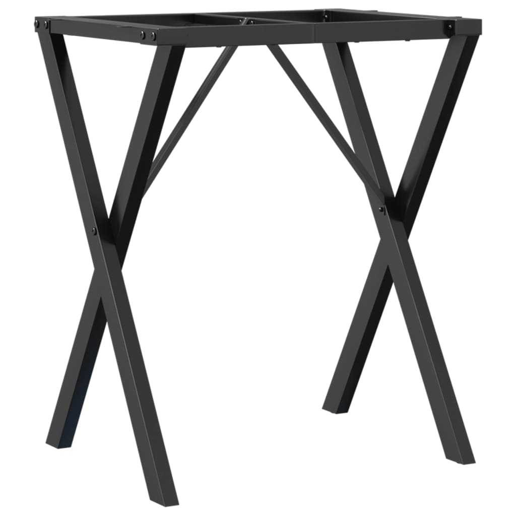 Steel X-Frame Dining Table Legs 60x40x73 cm - Durable & Stylish