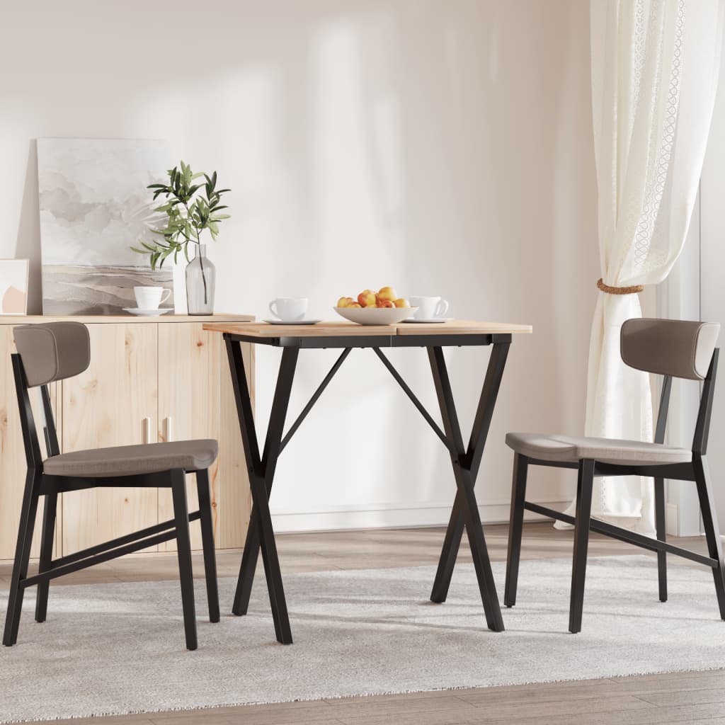 Steel X-Frame Dining Table Legs 60x40x73 cm - Durable & Stylish