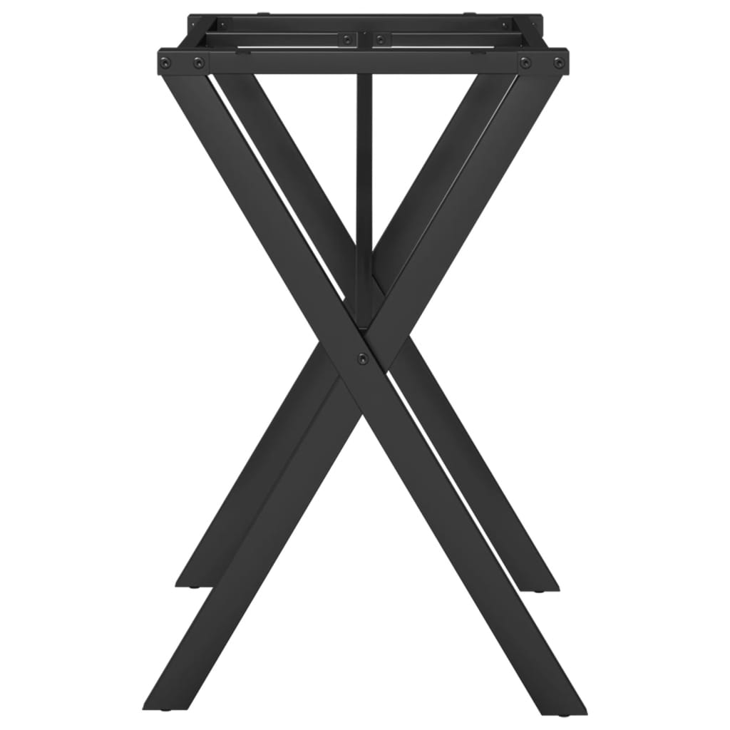 Steel X-Frame Dining Table Legs 60x40x73 cm - Durable & Stylish