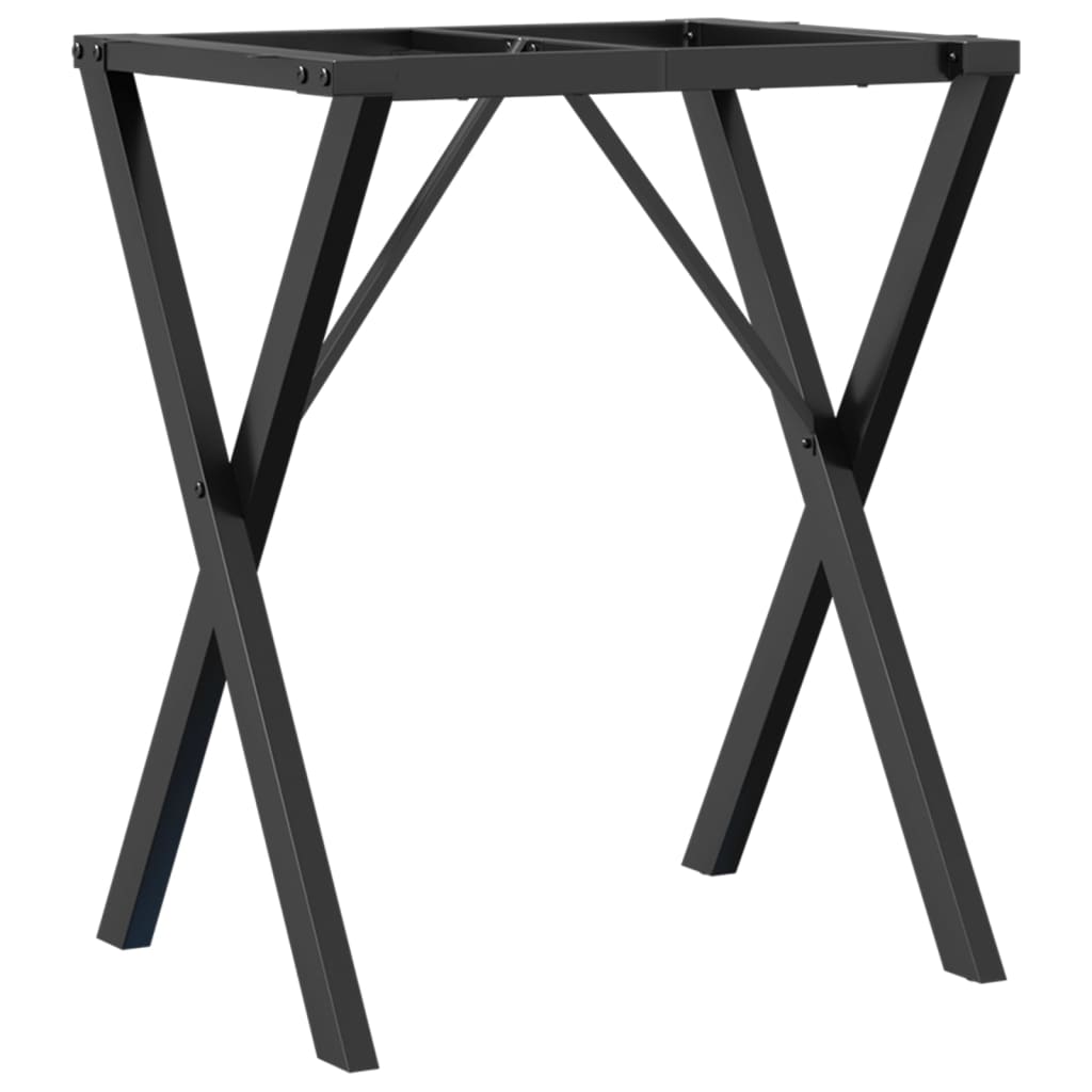 Steel X-Frame Dining Table Legs 60x40x73 cm - Durable & Stylish