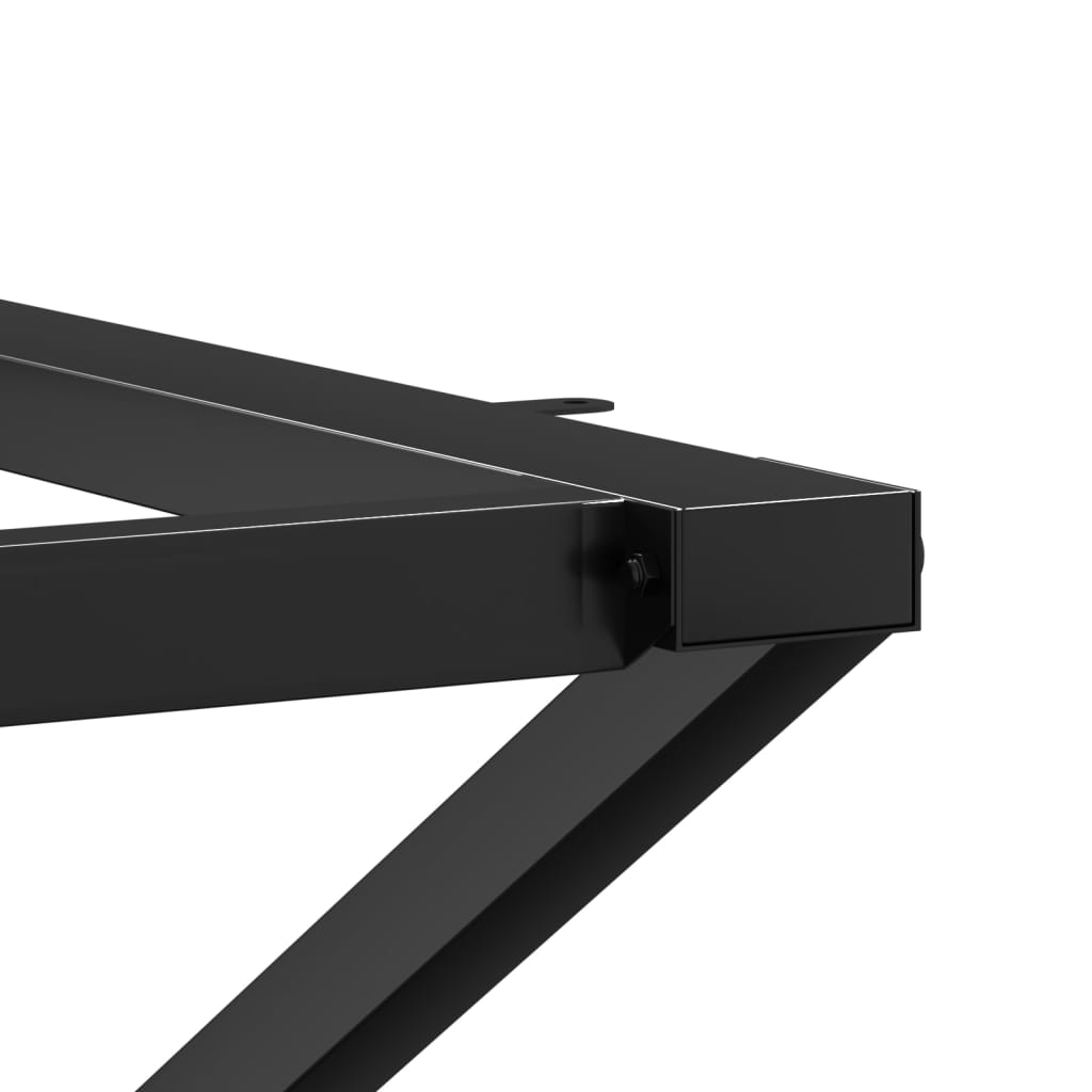 Steel X-Frame Dining Table Legs, 70x70x73 cm - Durable Design