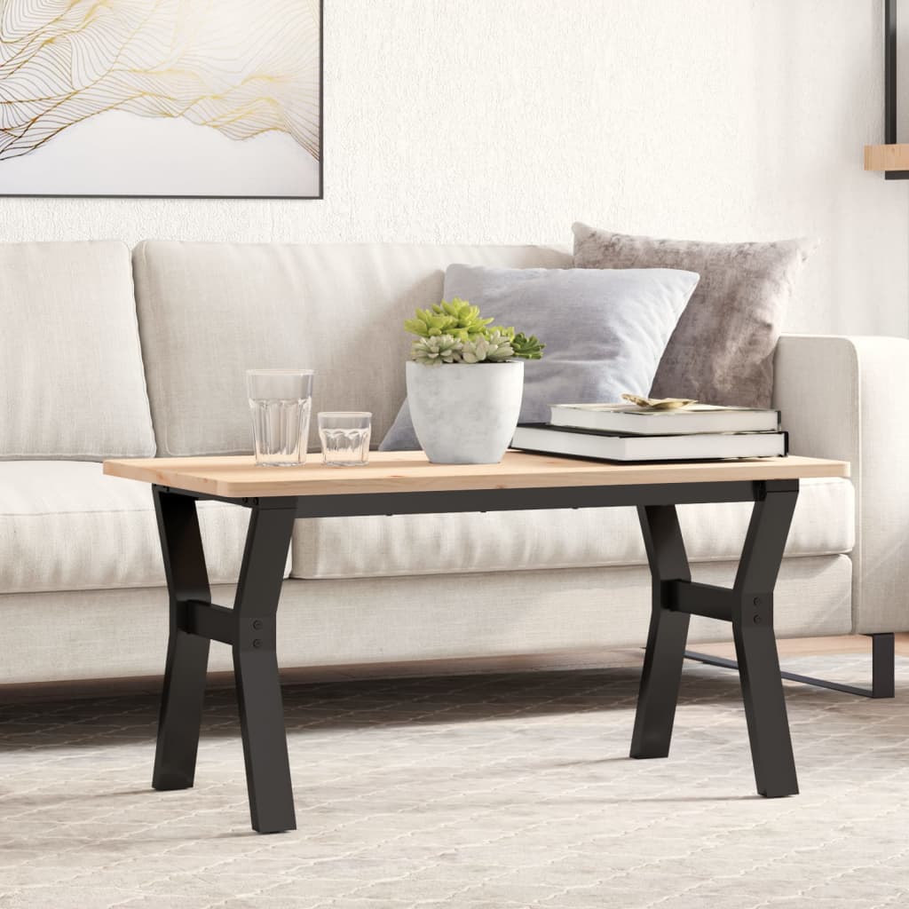 Steel Y-Frame Coffee Table Legs 80x40x43 cm - Durable Design