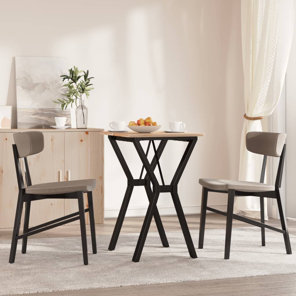 Steel Y-Frame Dining Table Legs 50x40x73 cm - Durable Support