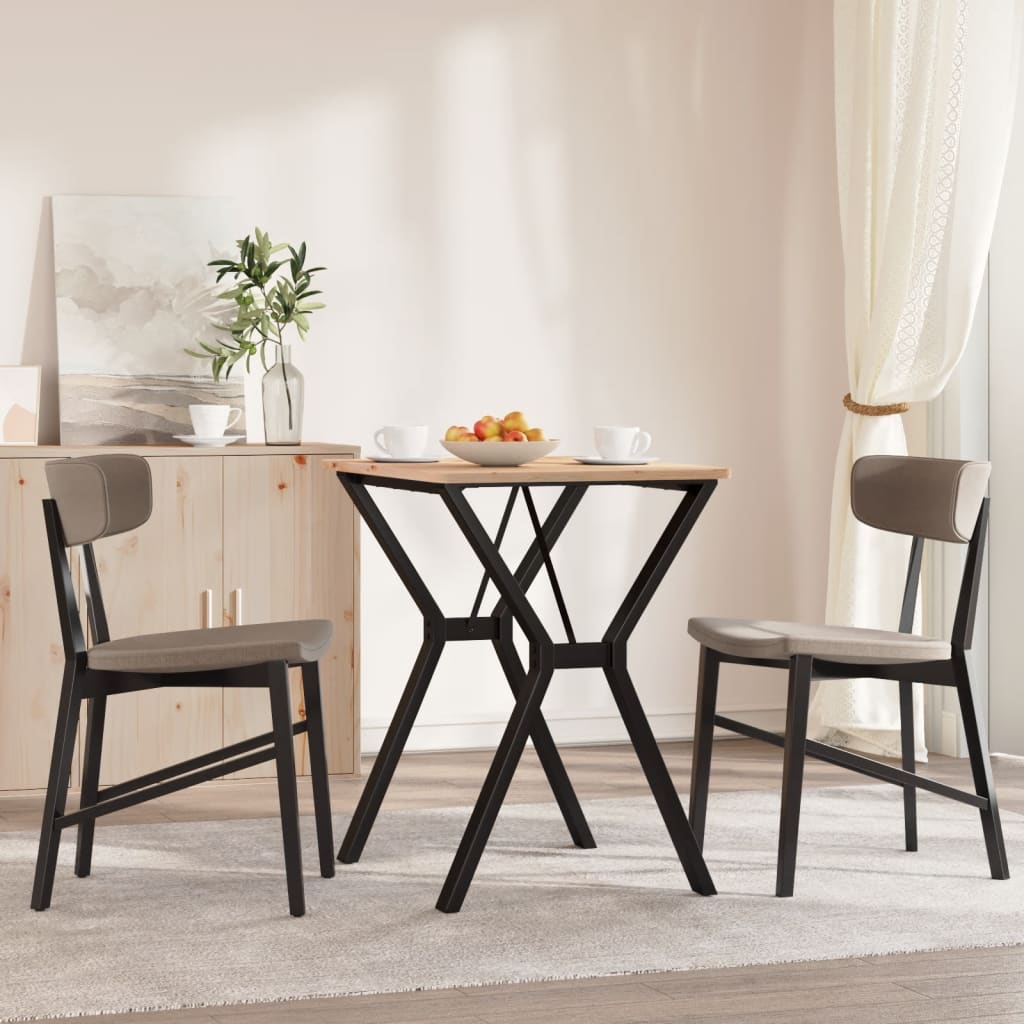 Steel Y-Frame Dining Table Legs - 60x50x73 cm, Durable Design
