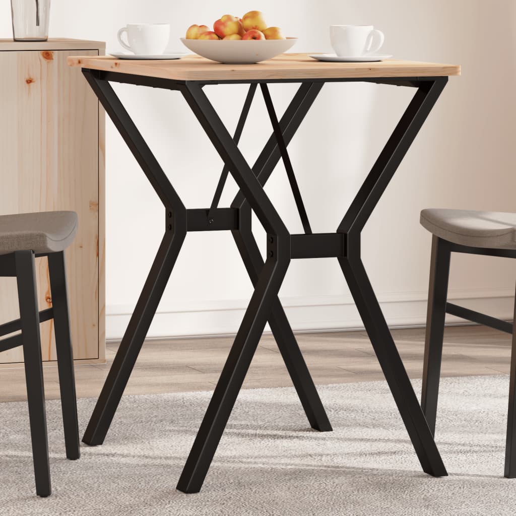 Steel Y-Frame Dining Table Legs - 60x50x73 cm, Durable Design