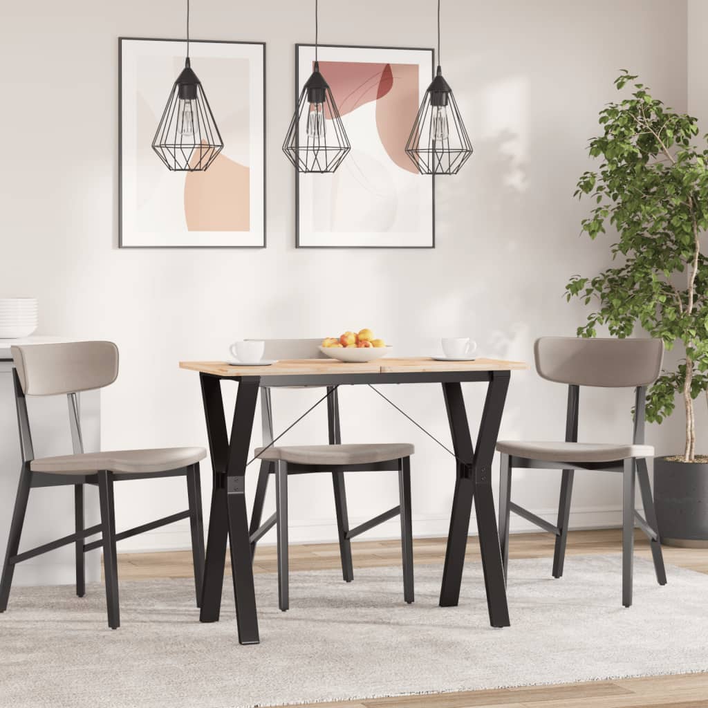 Steel Y-Frame Dining Table Legs, 80x40x73 cm – Durable Support