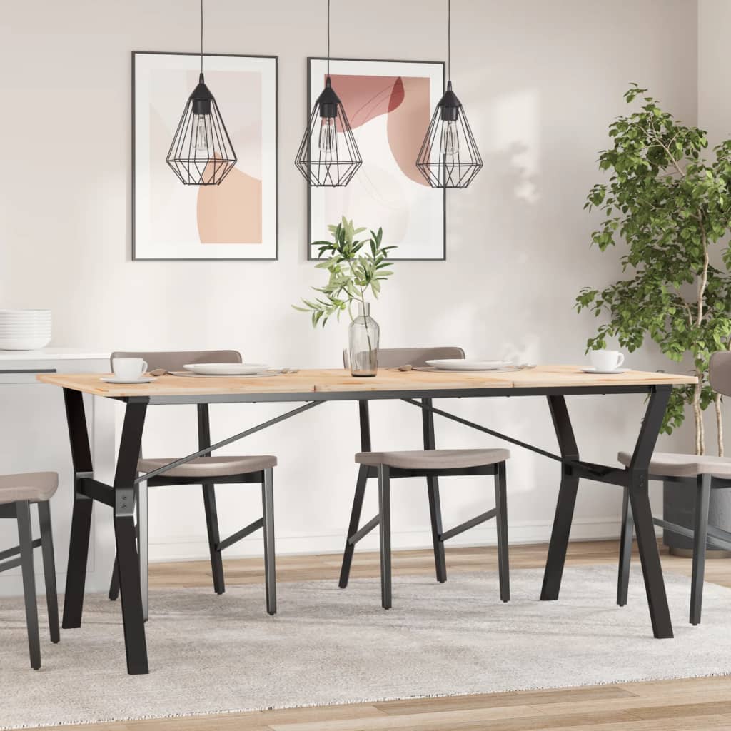 Steel Y-Frame Dining Table Legs 160x80x73 cm | Durable & Stylish