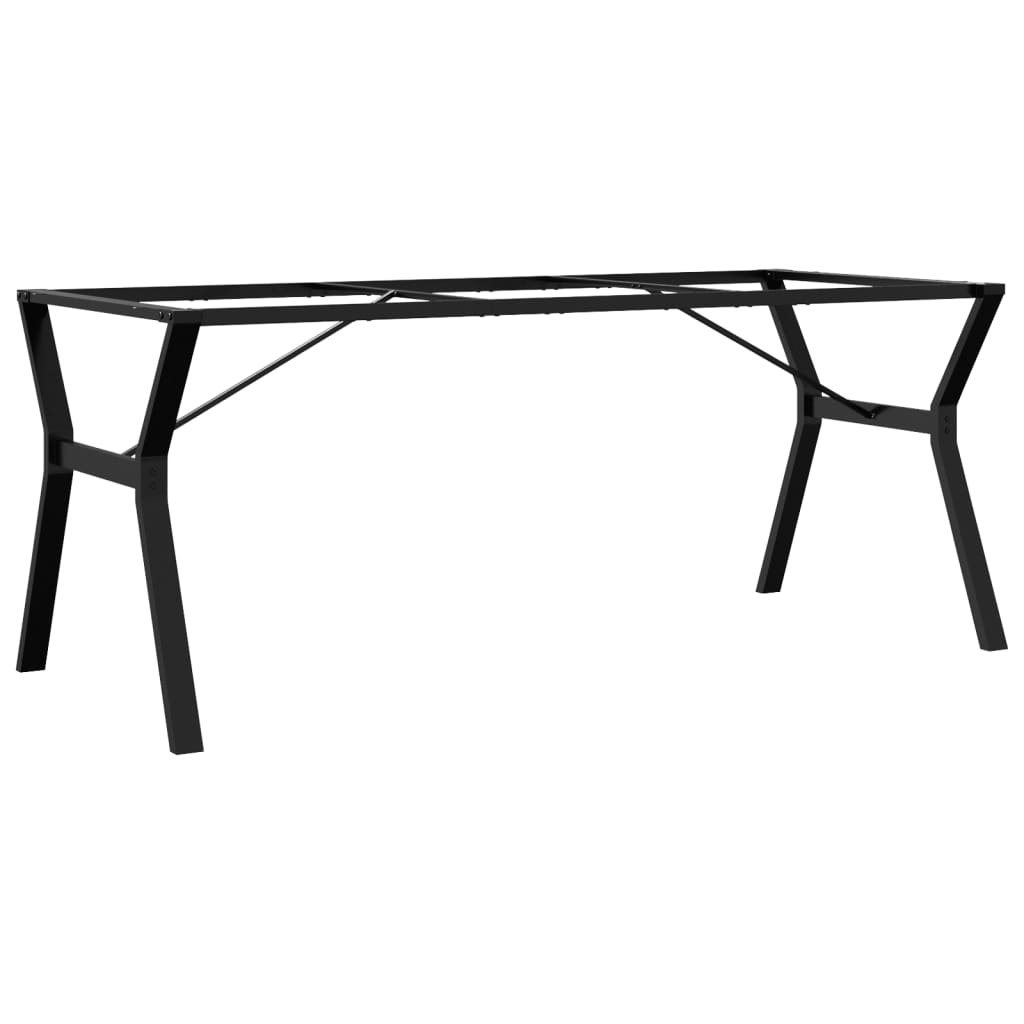 Steel Y-Frame Dining Table Legs 180x80x73 cm - Durable Design