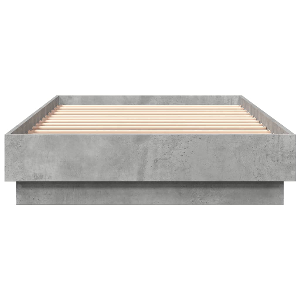 Concrete Grey Bed Frame 90x200 cm - Sleek & Modern Design