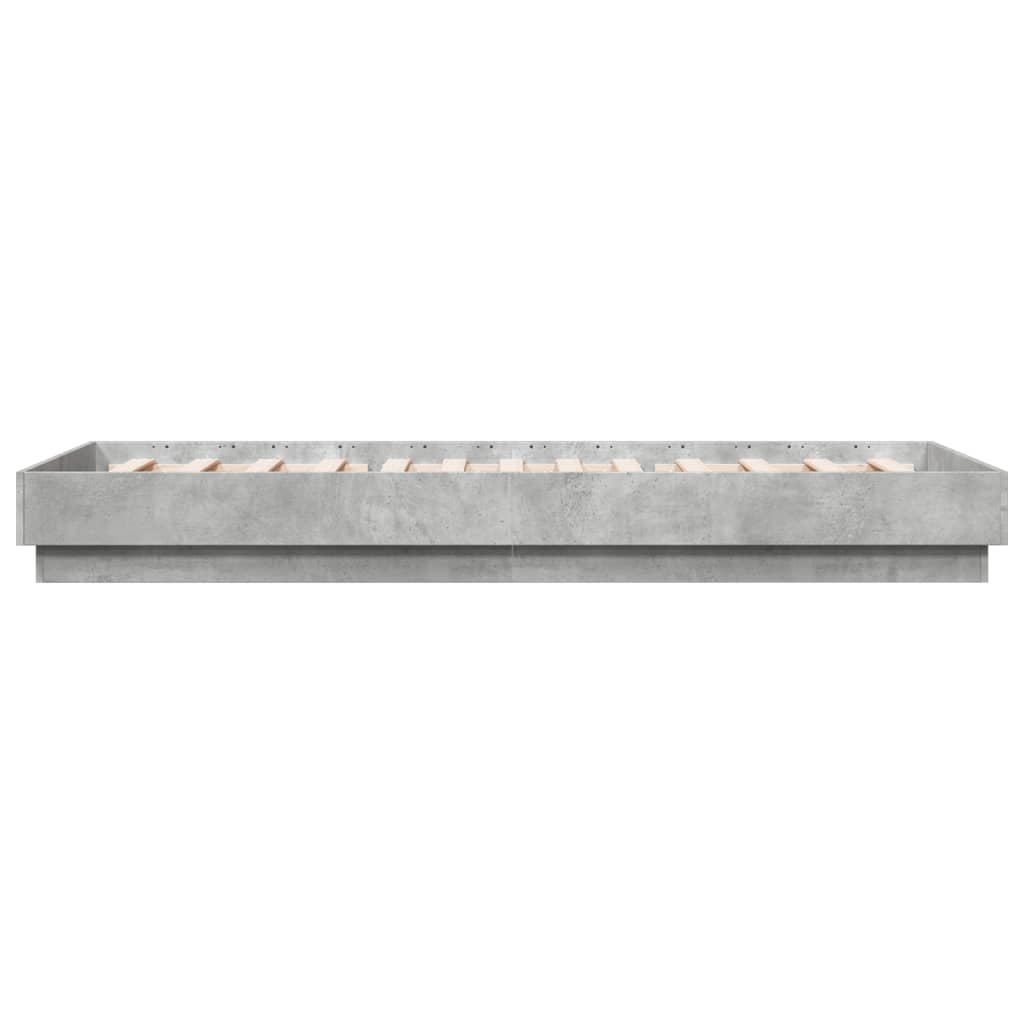 Concrete Grey Bed Frame 90x200 cm - Sleek & Modern Design