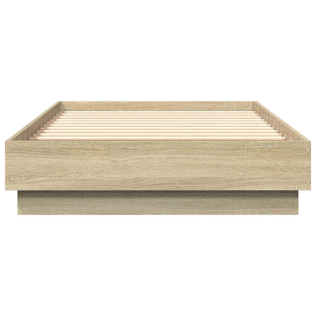 Sonoma Oak Engineered Wood Bed Frame 90x190 cm - Single Size