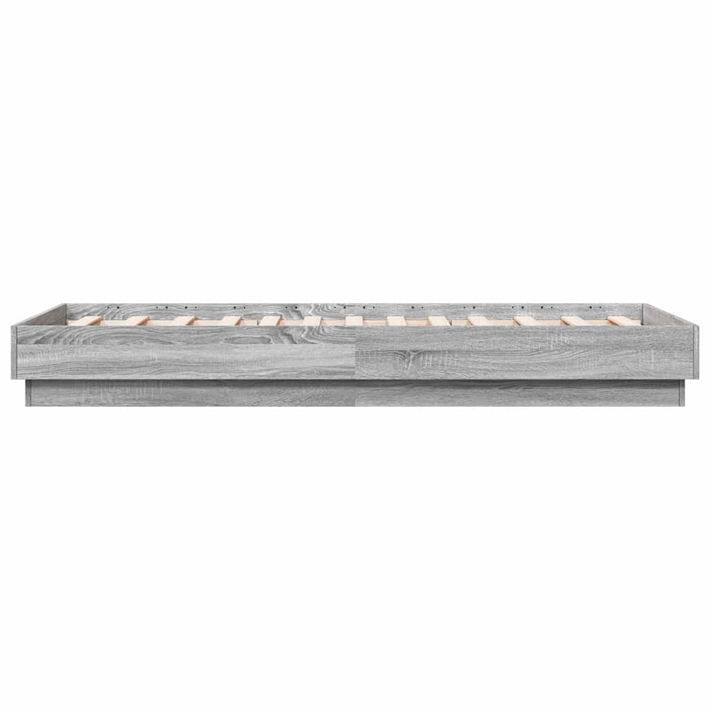 Grey Sonoma Single Bed Frame - 90x190cm Engineered Wood