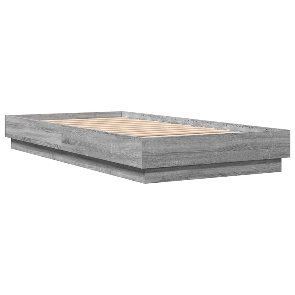Grey Sonoma Single Bed Frame - 90x190cm Engineered Wood