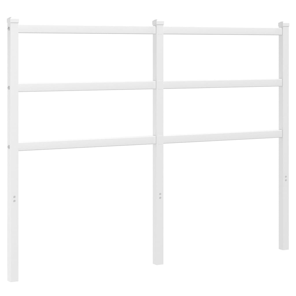 Elegant White Metal Headboard - 120 cm | Durable & Stylish Design
