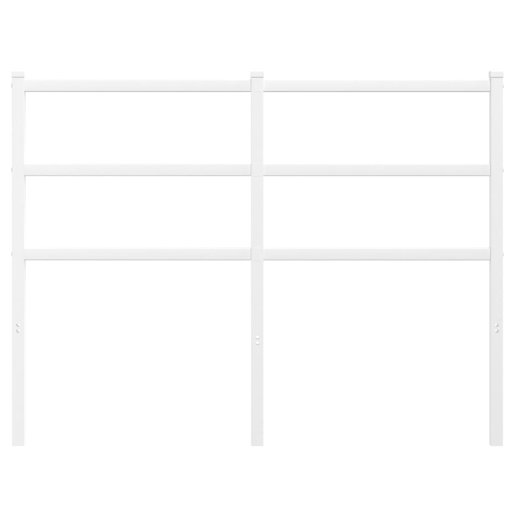 Elegant White Metal Headboard - 120 cm | Durable & Stylish Design