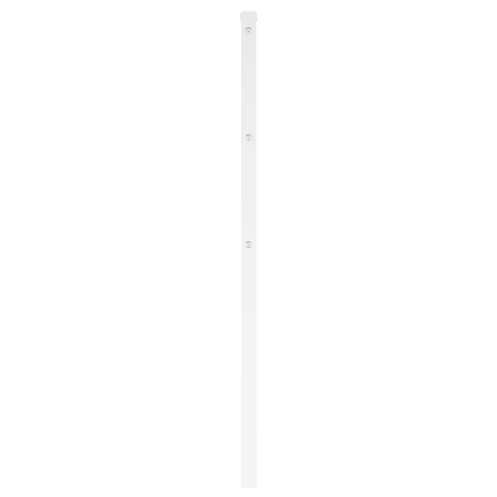 Elegant White Metal Headboard - 120 cm | Durable & Stylish Design