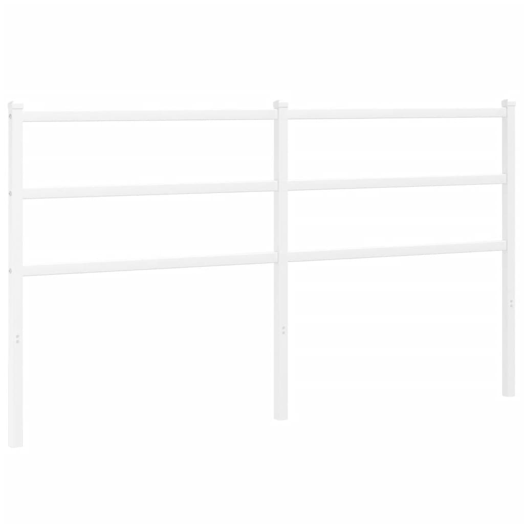Elegant White Metal Headboard - 150 cm for a Chic Bedroom