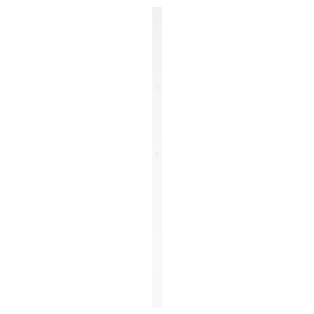 Elegant White Metal Headboard - 193 cm Sturdy Design