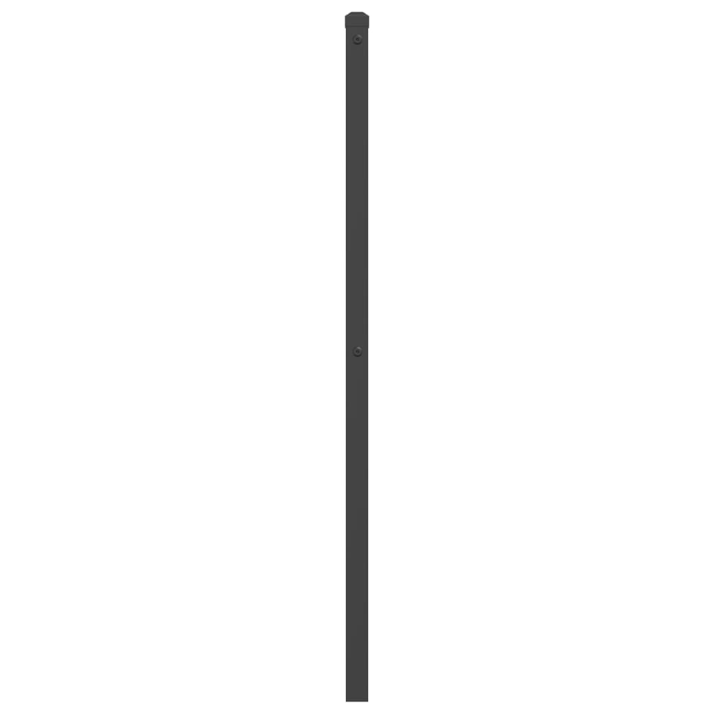 Elegant Black Metal Headboard - 135 cm for Stylish Bedrooms