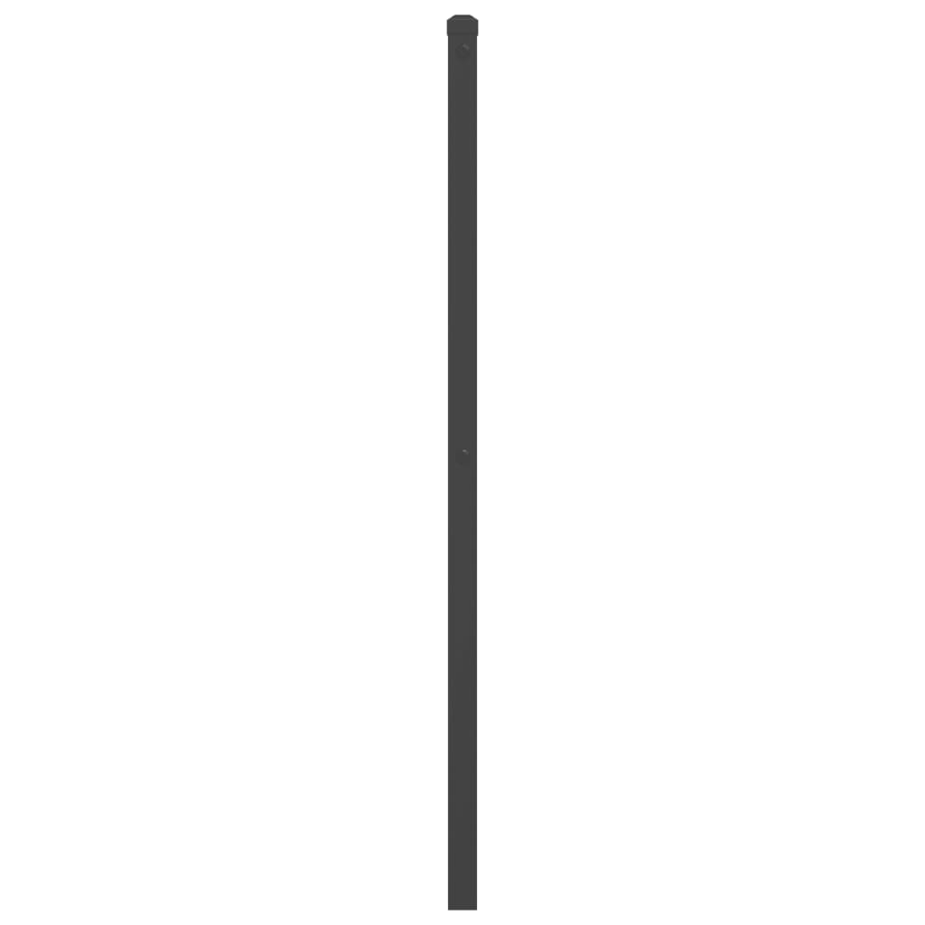 Metal Headboard Black 150 cm