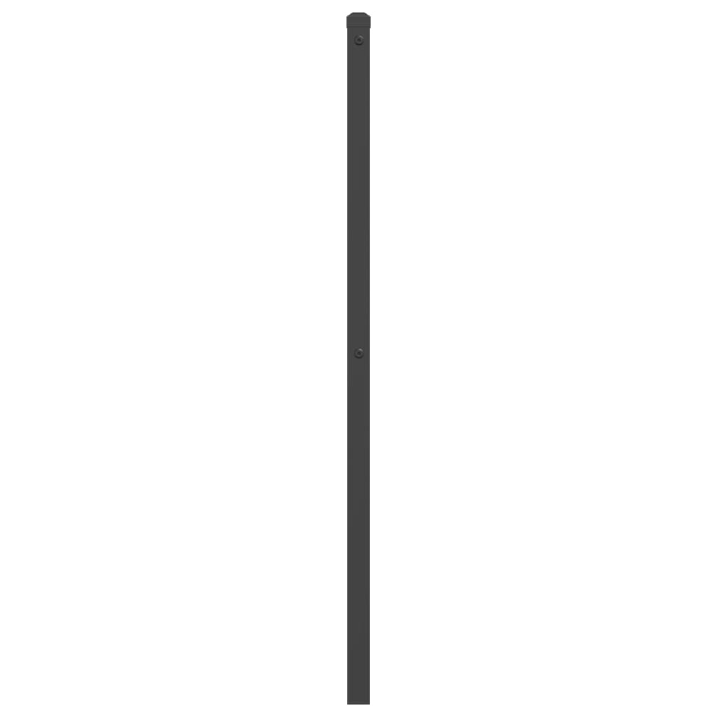 Elegant Black Metal Headboard, 193 cm - Stylish & Durable Design