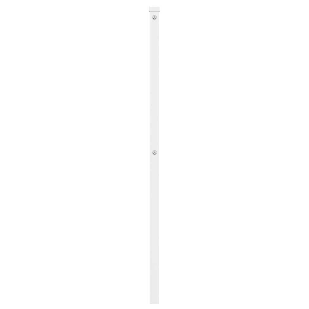 Elegant White Metal Headboard - Modern Design, 75 cm