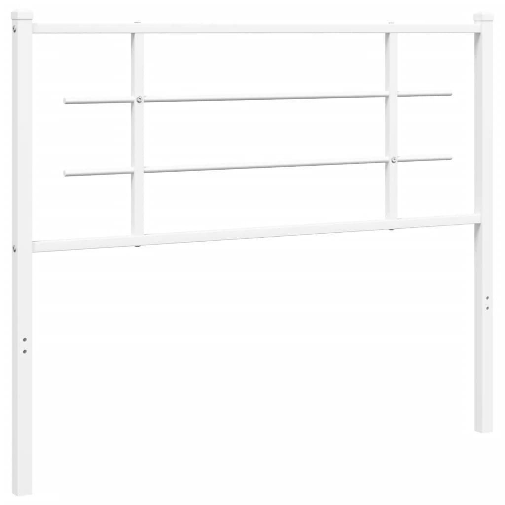 White Metal Headboard - Elegant 107 cm Design for Your Bedroom