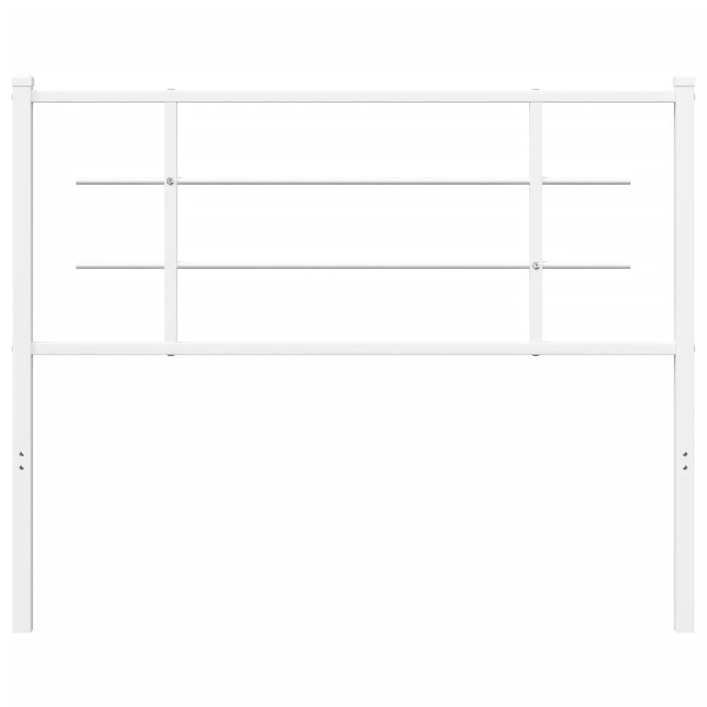 White Metal Headboard - Elegant 107 cm Design for Your Bedroom