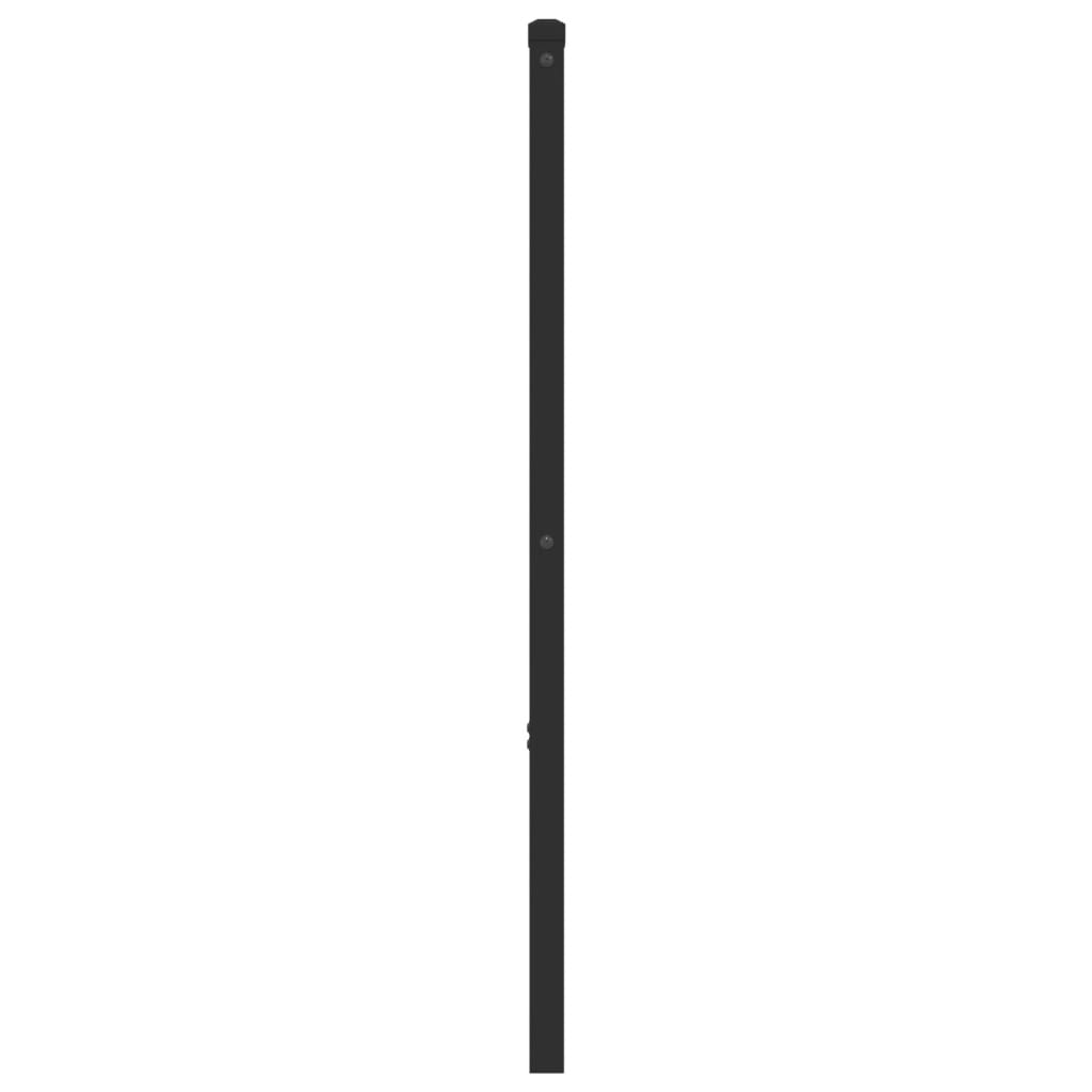 Metal Headboard Black 140 cm