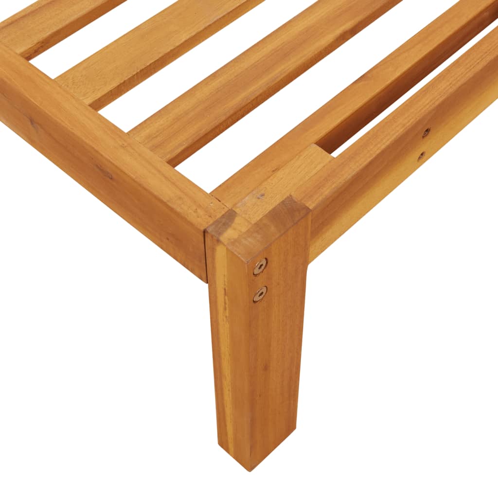 Solid Acacia Wood Garden Corner Sofas - Set of 2 Outdoor Furniture
