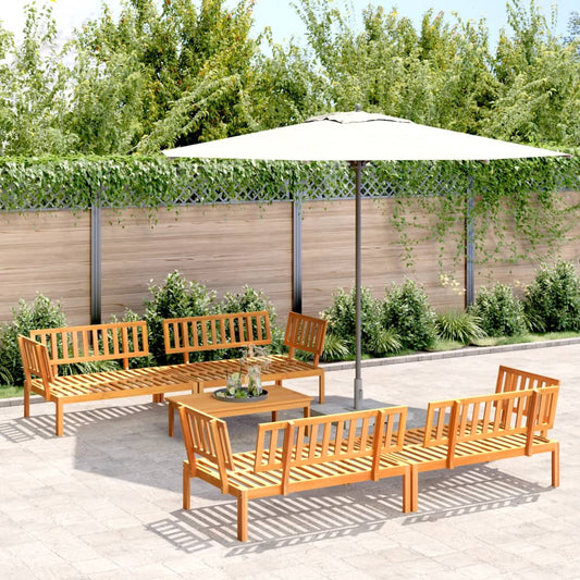 Solid Acacia Wood 5-Piece Garden Pallet Sofa Set - Outdoor Ready