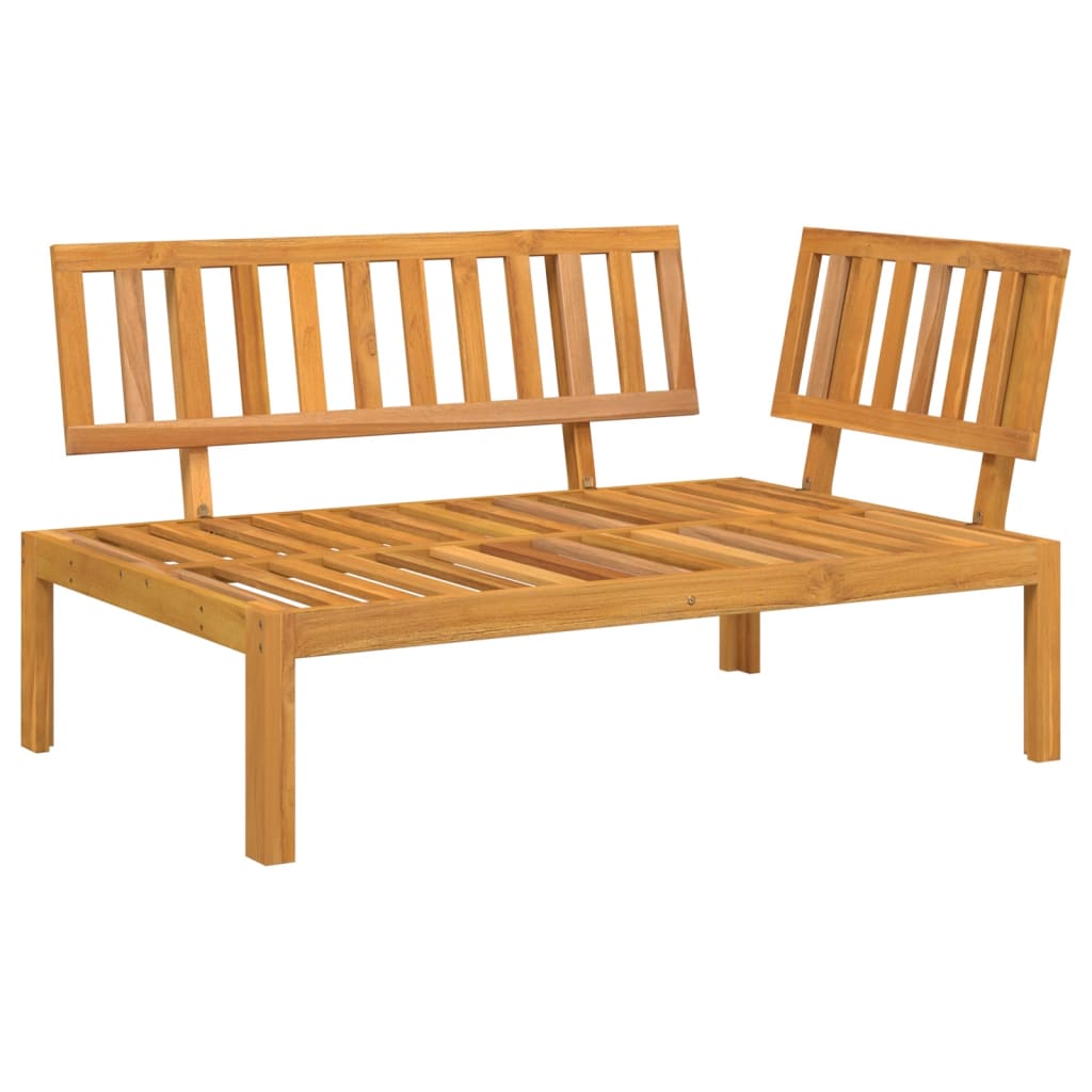 Solid Acacia Wood Garden Pallet Corner Sofa - Stylish & Durable