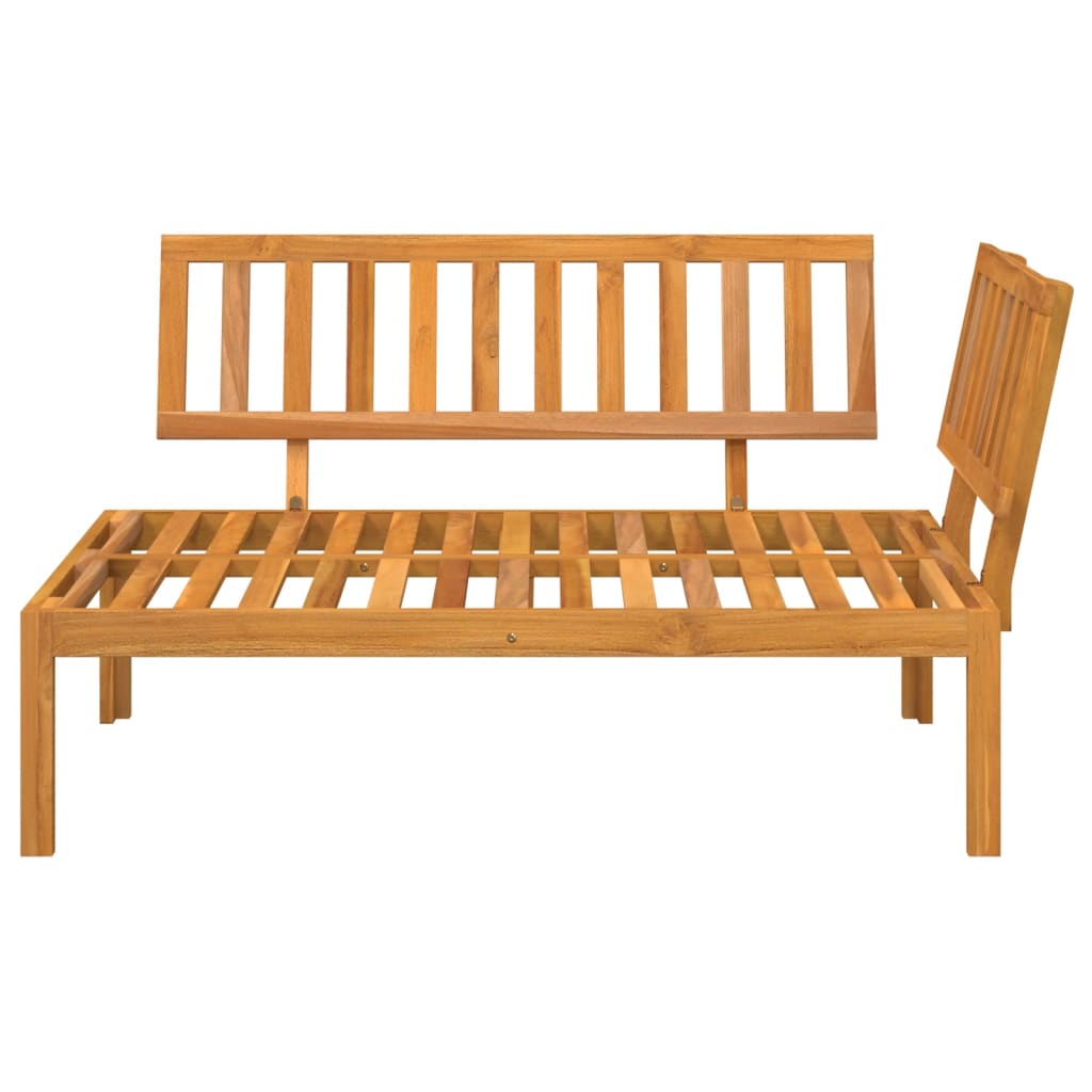 Solid Acacia Wood Garden Pallet Corner Sofa - Stylish & Durable