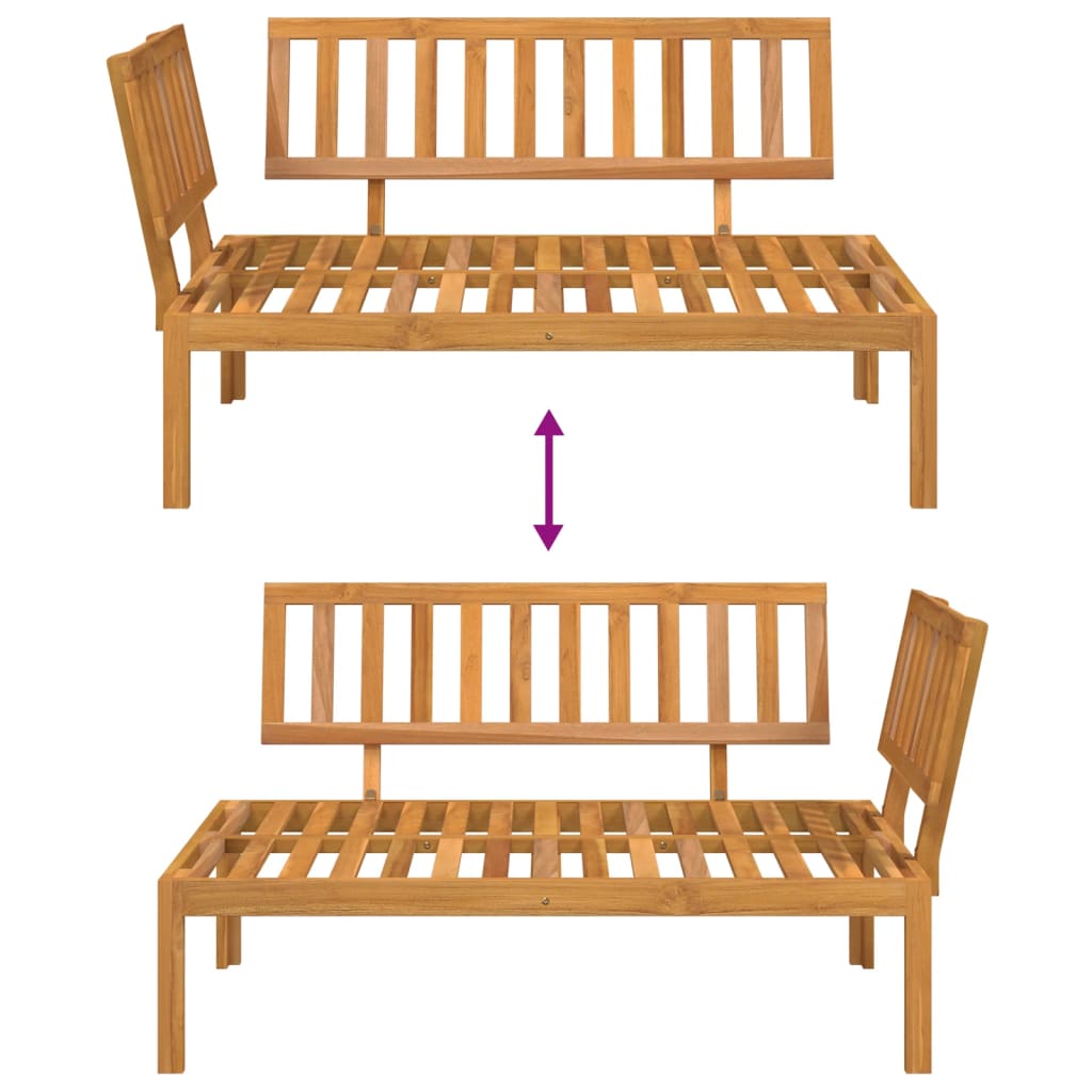 Solid Acacia Wood Garden Pallet Corner Sofa - Stylish & Durable