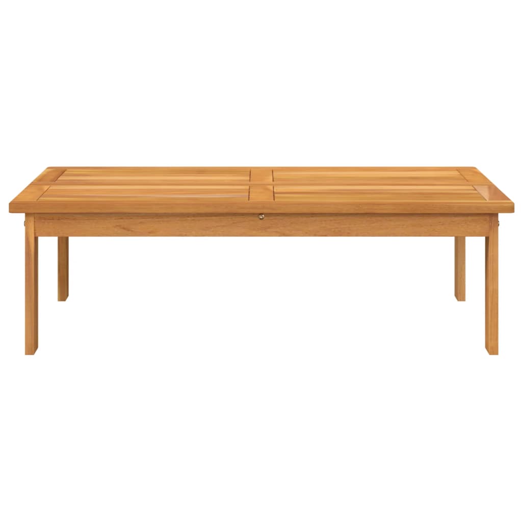 Solid Wood Acacia Garden Table 100x60x30 cm - Durable & Stylish