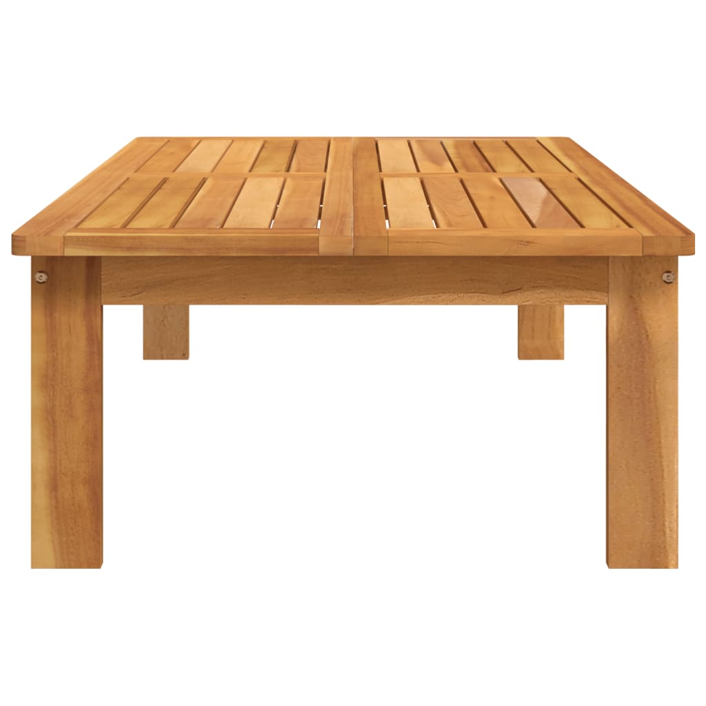Solid Wood Acacia Garden Table 100x60x30 cm - Durable & Stylish