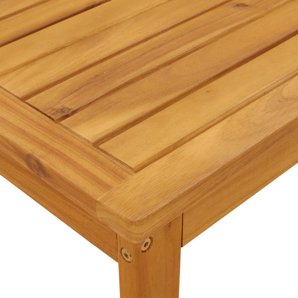 Solid Wood Acacia Garden Table 100x60x30 cm - Durable & Stylish