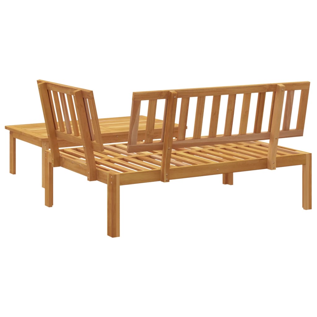 Solid Acacia Wood Garden Pallet Sofa Set - 2 Piece Outdoor Seating
