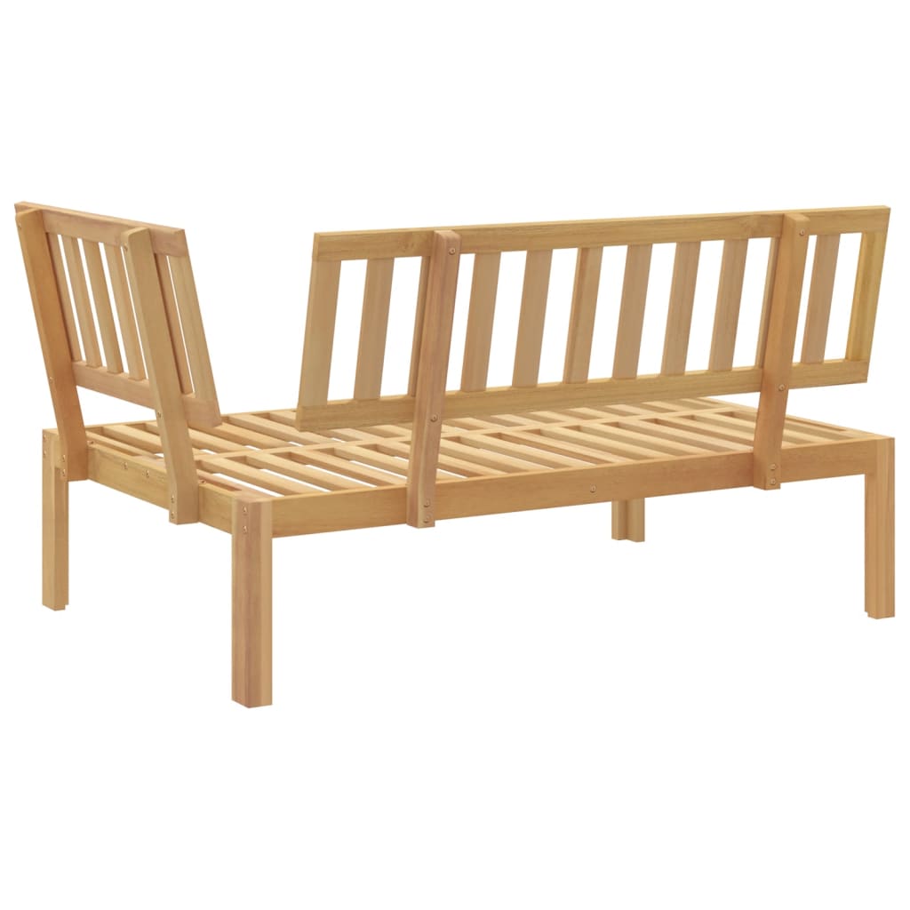 Solid Acacia Wood Garden Pallet Corner Sofa - Rustic Charm