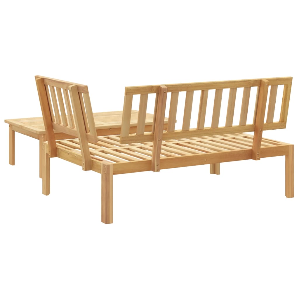 Solid Acacia Wood Garden Pallet Sofa Set - 2 Piece Outdoor Furniture